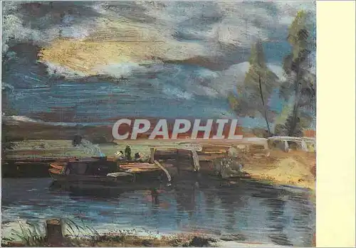 Cartes postales moderne London Victoria and Albert Museum Constable (1776 1837) Barques sur la Stour