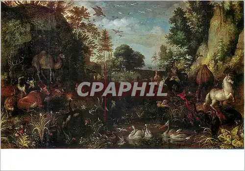 Cartes postales moderne Antwerpen Koninklijk Museum Savery Roelandt (1576 1639) le Paradis Terrestre