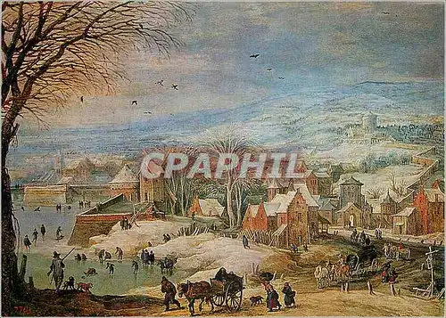 Cartes postales moderne Kassel Staatl Kunstsammlung Jan Brueghel Paysage d'Hiver