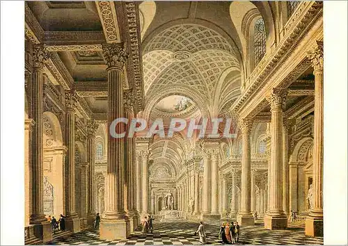 Cartes postales moderne Musee Cornavalet Paris Pierre Antoine de Machy (1722 1807) Vue Interieure de l'Eglise Sainte Mad