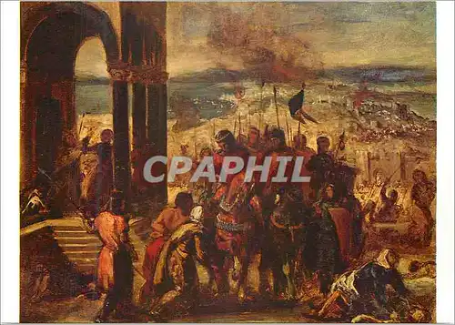 Cartes postales moderne Musee Conde Chantilly Prise de Constantinople par les Croises Eugene Delacroix