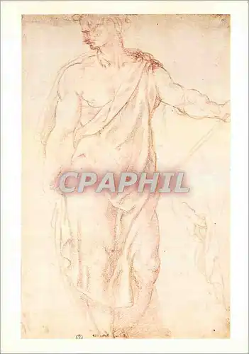Cartes postales moderne Firenze Galleria Uffizi Gab Designi e Stampe Michelangelo Figura Virile