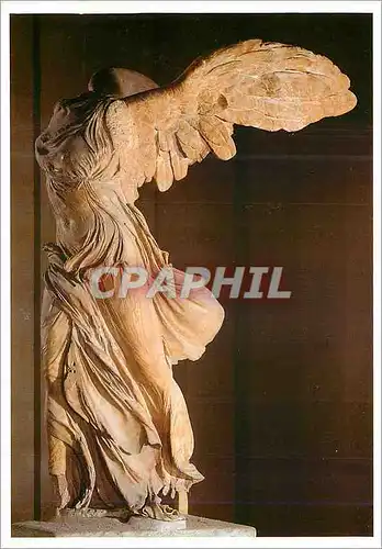 Cartes postales moderne Louvre Departement des Antiquites Grecques Victoire de Samothrace Art Grec Vers 190 av J C