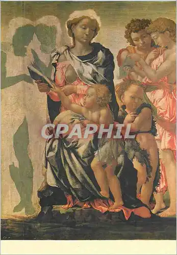 Cartes postales moderne London National Gallery Michelangelo (1475 1564) La Vierge et ses Anges