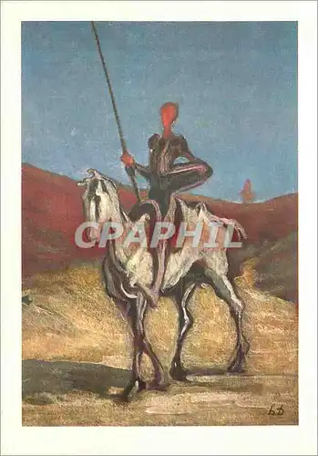 Moderne Karte Nouvelle Pinacotheque Munich Daumier Don Quichotte vers 1868
