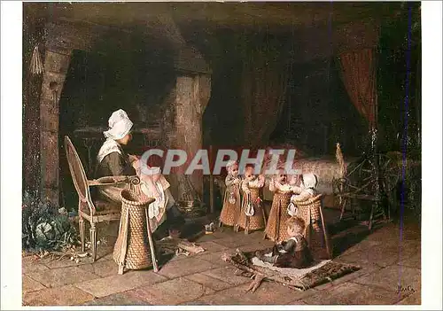 Cartes postales moderne Paris Grand Palais Exposition Hier pour Demain La Gardeuse d'Enfants en Normandie