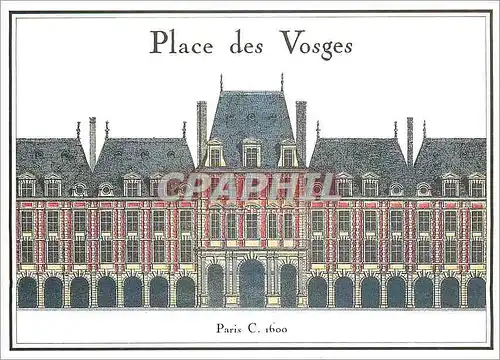 Moderne Karte Place des Vosges Bibliotheque National Paris