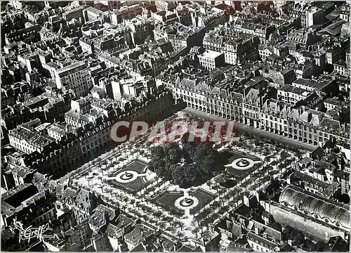 Cartes postales moderne Paris Vue Aerienne La Place des Vosges