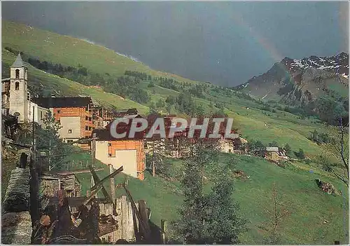 Cartes postales moderne Queyras (Hautes Alpes) Saint Veran (2040 m) Le Temple et le Villard