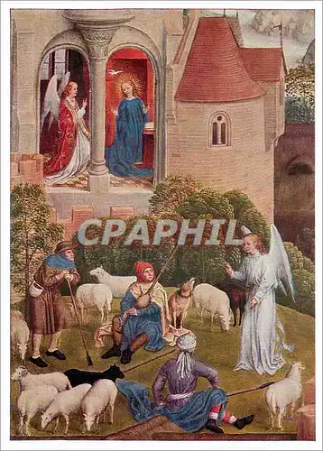 Moderne Karte Hans Memling (um 1433 1494) Verkundigung an Maria und die Hirten