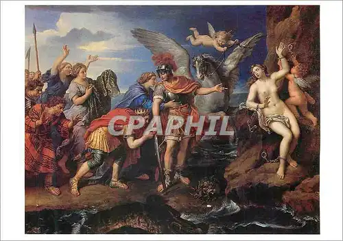 Cartes postales moderne Louvre Departement des Peintures Pierre Mignard 1612 1695 Le Roi Cephee et la Reine Cassiopee