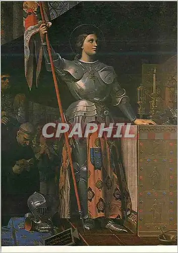 Moderne Karte Paris Musee du Louvre Jeanne d'Arc au Sacre du Roi Charles VII dans la Cathedrale de Reims