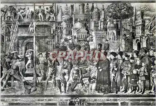 Cartes postales moderne Pisa Cimetiere la Tour de Babel Cote Droit