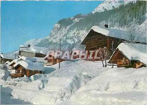 Cartes postales moderne Super Grand Bornaud (Haute Savoie) alt 1250m Chalets sous la Neige