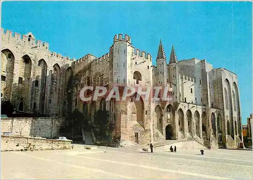 Moderne Karte Avignon (Vaucluse) Palais des Papes