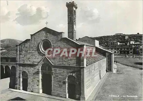 Moderne Karte Fiesole la Cattedrale