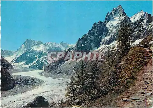 Cartes postales moderne Chamonix Mont Blanc la Mer de Glace