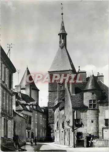Cartes postales moderne Avallon (Yonne) Tour de l'Horloge et Maison du XVe Siecle
