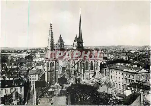 Moderne Karte Dijon Vue Generale vers St Benigne