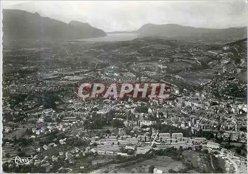 Cartes postales moderne Chambery (Savoie) Vue Aerinne au Fond le Lac du Bourget