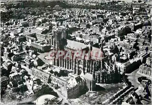 Cartes postales moderne Reims (Marne) Vue Aerienne la Cathedrale