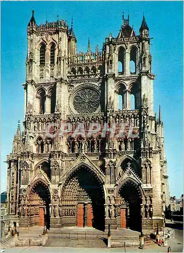 Cartes postales moderne Amiens (Somme) Couleurs et Lumiere de France la Cathedrale (XIIIe Siecle)