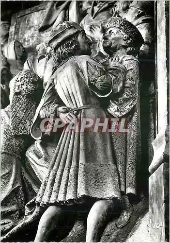 Cartes postales moderne Amiens (Somme) Interieur de la Cathedrale la Discussion