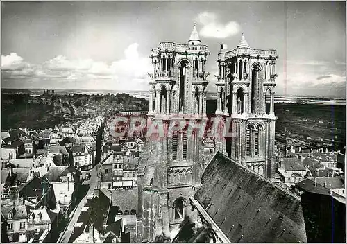 Moderne Karte Laon (Aisne) Cathedrale Notre Dame