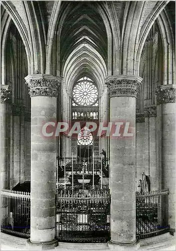 Moderne Karte Reims (Marne) la Cathedrale Notre Dame (XIIIe s) la Nef Vue du Choeur