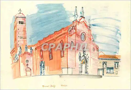 Moderne Karte Dufy Eglise a Venise