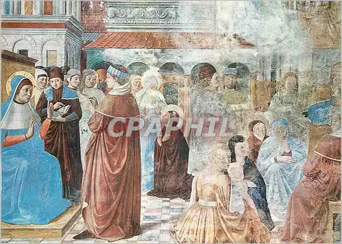 Moderne Karte Gimignano Augustin Debat avec l'Eveque Ambroise