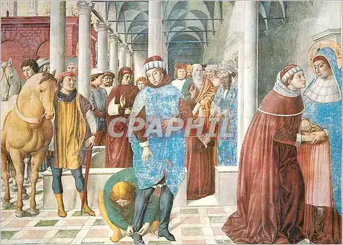 Cartes postales moderne Gimignano St Augustin Arrive a Milan