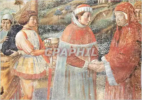 Moderne Karte Gimignano St Augustin Debarque a Ostie