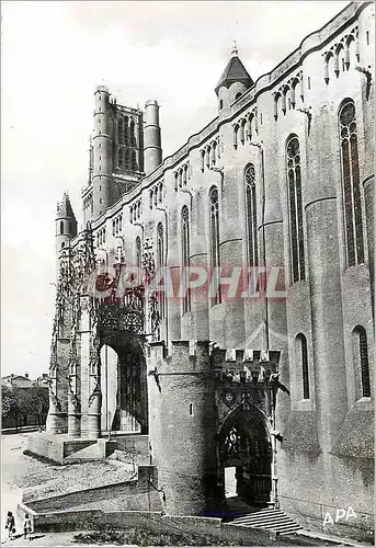 Moderne Karte Albi Tarn la Basilique Ste Cecile (XIIIe s)