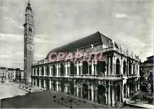 Moderne Karte Vicenza Basilique de Palladio et Tour de Piazza