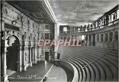 Cartes postales moderne Vicenza Vicence Interieur du Theatre Olympique