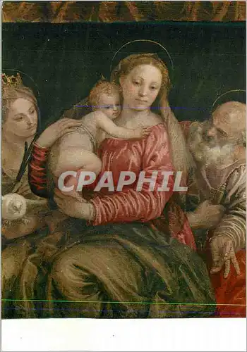Cartes postales moderne Vicenza la Sainte Vierge avec l'Enfant entre S Agnes et S Pierre