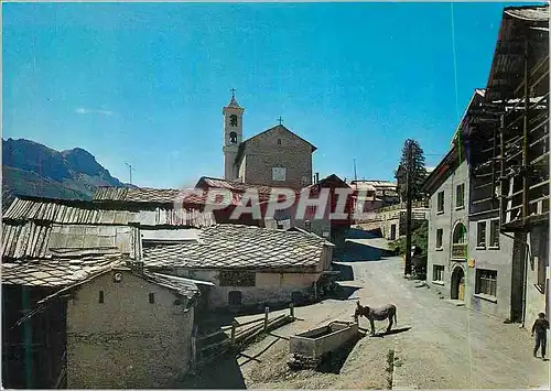 Moderne Karte Saint Veran La Plus Haute Commune Habitee d'Europe (2042 m) Le Clocher et les Toits de Lauzes An