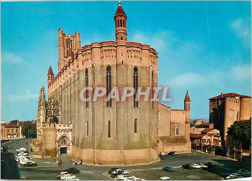 Cartes postales moderne Albi (Tarn) Ville d'Art Centre Tourisme La Masse Imposante de la Basilique Ste Cecile (XIIIe s)