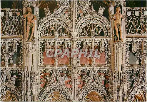 Cartes postales moderne Albi (Tarn) Basilique Ste Cecile (XIIIe S) Detail de Jube fin XVe S