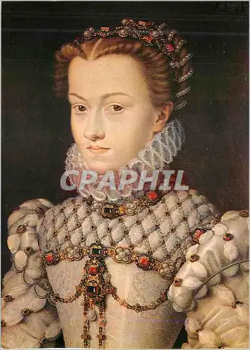 Cartes postales moderne Chantilly (Oise) Musee Conde Elisabeth d'Autriche Reine de France (XVIeme Siecle)