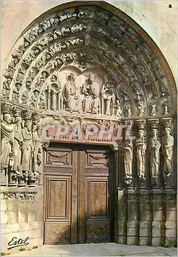 Cartes postales moderne Le Valois Senlis (Oise) Le Grand Portail de la Cathedrale (XIIe S)