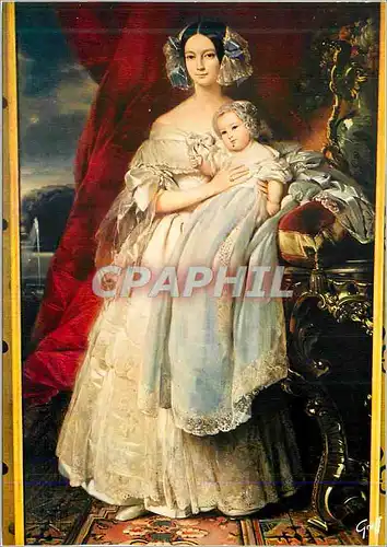 Moderne Karte Chateau d'Amboise (I et L)  La Duchesse d'Orleans par Winterhalter