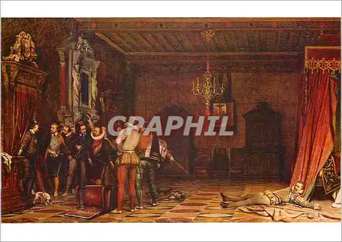 Cartes postales moderne Chantilly Musee Conde Assassinat du Duc de Guise Paul Delaroche