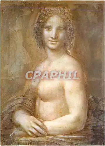 Cartes postales moderne Musee Conde Chantilly la Joconde Nue Leonard de Vinci