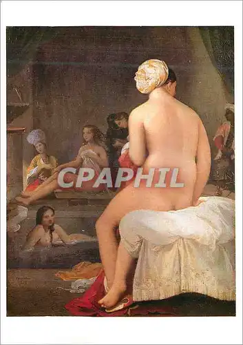 Cartes postales moderne Louvre Ingres 1780 1867 la Petite Baigneuse Interieur de Harem