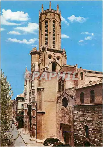 Moderne Karte Aix en Provence la Cite du Roy Rene la Cathedrale Saint Sauveur