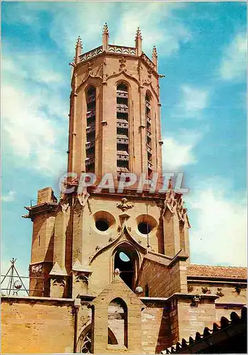 Cartes postales moderne Aix en Provence la Cite du Roy Rene Clocher de la Cathedrale Saint Sauveur (XVe siecle)