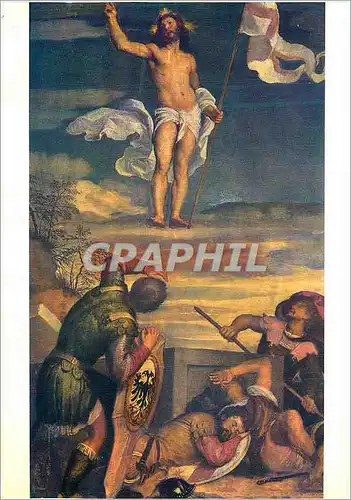 Cartes postales moderne Urbino Galleria Nazionale delle Marche in Palazzo Ducale Tiziano Vecellio Resurrection du Christ