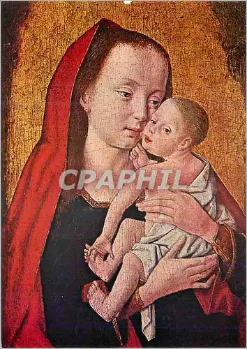 Cartes postales moderne Louvre Paris Madonna Mit Kind Meister der Legende Maria Magdalena